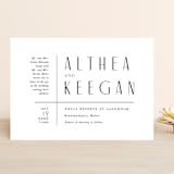 "Narrative" - Wedding Invitations in Frost by Jennifer Wick - Front