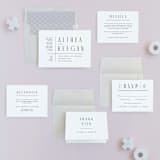 "Narrative" - Wedding Invitations in Frost by Jennifer Wick - Invitation Suite
