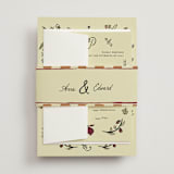 "Love Rests in a Garden" - Wedding Invitations in Oat by Helena Vitto - Assembled with Belly Band