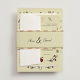 "Love Rests in a Garden" - Wedding Invitations in Rosebud by Helena Vitto - Assembled with Belly Band