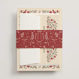 "Tapestry" - Wedding Invitations in Almond by Jenna Holcomb - Assembled with Belly Band