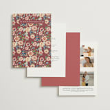 "Ruban en Fleur" - Wedding Invitations in Rose by Itsy Belle Studio - Back of Card Options