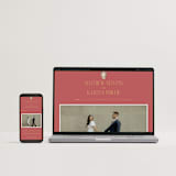 "Ruban en Fleur" - Wedding Invitations in Rose by Itsy Belle Studio - FREE Wedding Website