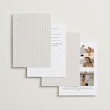 "Connect" - Wedding Invitations in Almond by Brianne Larsen - Back of Card Options