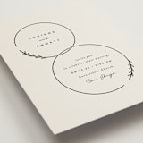 "Connect" - Wedding Invitations in Almond by Brianne Larsen - Detail