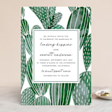 "Painted Cacti" - Wedding Invitations in Cactus by Olivia Raufman - Front