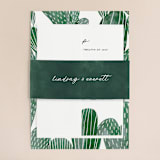 "Painted Cacti" - Wedding Invitations in Cactus by Olivia Raufman - Assembled