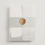 "mountain wedding" - Wedding Invitations in Summer by Anastasia Makarova - Assembled with Vellum Wrap and Wax Seal