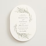 "Sweeping" - Wedding Invitations in Linen by Carolyn Nicks - Front
