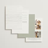 "Sweeping" - Wedding Invitations in Linen by Carolyn Nicks - Back of Card Options