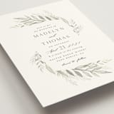 "Sweeping" - Wedding Invitations in Linen by Carolyn Nicks - Detail