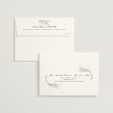 "Sweeping" - Wedding Invitations in Linen by Carolyn Nicks - FREE Recipient Addressing