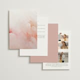 "Delicate brushstrokes" - Wedding Invitations in Blush by Lucrecia Caporale - Back of Card Options