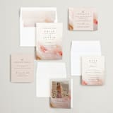 "Delicate brushstrokes" - Wedding Invitations in Blush by Lucrecia Caporale - Invitation Suite