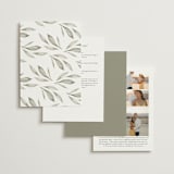 "Whispered Leaves" - Wedding Invitations in Leaf by Kristie Kern - Back of Card Options