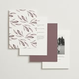 "Whispered Leaves" - Wedding Invitations in Vineyard by Kristie Kern - Back of Card Options