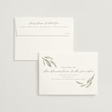 "Whispered Leaves" - Wedding Invitations in Leaf by Kristie Kern - FREE Recipient Addressing