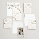 "Whispered Leaves" - Wedding Invitations in Leaf by Kristie Kern - Invitation Suite