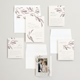 "Whispered Leaves" - Wedding Invitations in Vineyard by Kristie Kern - Invitation Suite