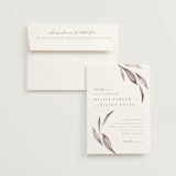 "Whispered Leaves" - Wedding Invitations in Vineyard by Kristie Kern - Invitation with Envelope
