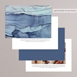 "Slate" - Wedding Invitations in Blue Jasper by Erin Deegan - Back of Card