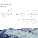 "Slate" - Wedding Invitations in Blue Jasper by Erin Deegan - Close-Up
