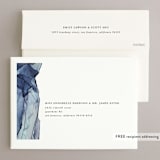 "Slate" - Wedding Invitations in Blue Jasper by Erin Deegan - FREE Recipient Addressing