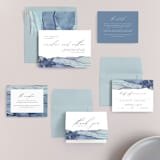 "Slate" - Wedding Invitations in Blue Jasper by Erin Deegan - Invitation Suite