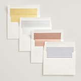 "Beyond Words" - Wedding Invitations in Snow by Kimberly FitzSimons - Envelope Liner Options