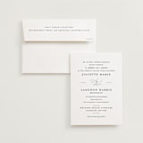"Beyond Words" - Wedding Invitations in Snow by Kimberly FitzSimons - Invitation with Envelope