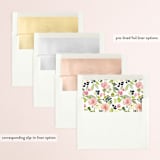 "Watercolor Wreath" - Wedding Invitations in Grapefruit by Yao Cheng Design - Envelope Liner Options
