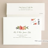 "Watercolor Floral" - Wedding Invitations in Olive by Yao Cheng Design - FREE Recipient Addressing