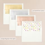 "Watercolor Floral" - Wedding Invitations in Olive by Yao Cheng Design - Envelope Liner Options