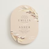 "Bohemian Pampas" - Wedding Invitations in Sand by Kaydi Bishop - Front