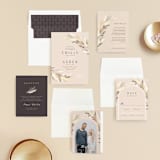 "Bohemian Pampas" - Wedding Invitations in Sand by Kaydi Bishop - Invitation Suite