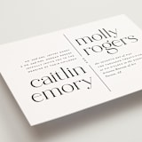 "Split Line" - Wedding Invitations in Black Tie by Amy Payne - Detail