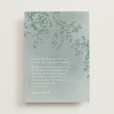 "Cascading Vine" - Wedding Invitations in Mist by Design Lotus - Front