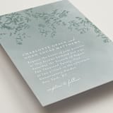 "Cascading Vine" - Wedding Invitations in Mist by Design Lotus - Detail