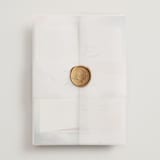 "One Path" - Wedding Invitations in Beach by Pixel and Hank - Assembled with Vellum Wrap and Wax Seal