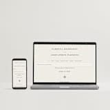 "Softly Swept" - Wedding Invitations in Ivory by Carolyn Nicks - FREE Wedding Website