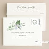 "Botanical Seal" - Wedding Invitations in Pastel by Kristen Smith - FREE Recipient Addressing