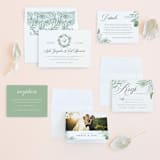 "Botanical Seal" - Wedding Invitations in Pastel by Kristen Smith - Invitation Suite