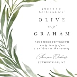"Orchard" - Wedding Invitations in Laurel Bough by Erin L. Wilson - Close-Up