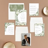 "Orchard" - Wedding Invitations in Laurel Bough by Erin L. Wilson - Invitation Suite