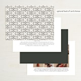"Slated Forever" - Wedding Invitations in Chalkboard by GeekInk Design - Back of Card