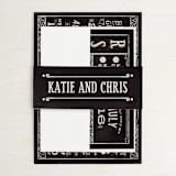 "Slated Forever" - Wedding Invitations in Chalkboard by GeekInk Design - Assembled