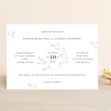 "Emblem" - Wedding Invitations in Petal by Kimberly FitzSimons - Front