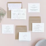 "Emblem" - Wedding Invitations in Petal by Kimberly FitzSimons - Invitation Suite