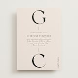 "Genevieve" - Wedding Invitations in Cream by Sandra Picco Design - Front