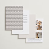 "Genevieve" - Wedding Invitations in Cream by Sandra Picco Design - Back of Card
